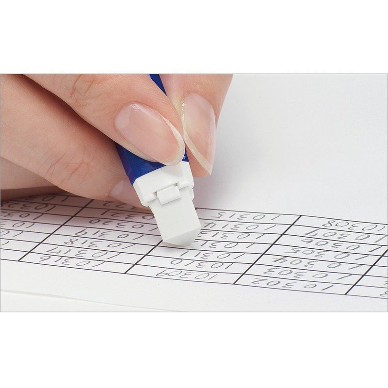 Pentel Stick Type Knock Eraser, Metal Blue (XZE15-MC) - Image 5